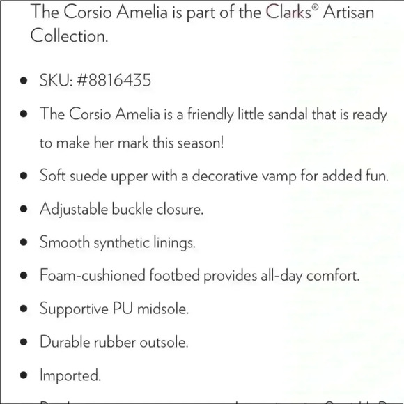 Clark’s Artisan Women's Corsio Amelia Black Soft Suede Sandals Size 11 - Picture 8 of 8